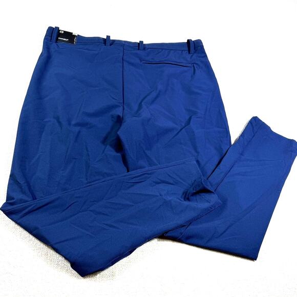NWT Layer8 Men’s L Blue Standard Fit Tapered Leg Athletic Wear Performance Pants - Picture 2 of 7